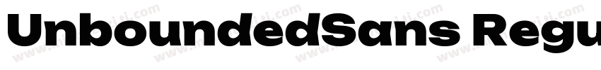 UnboundedSans Regular字体转换